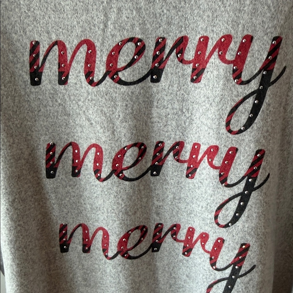 Gray Ruffle Sleeve Sweatshirt - Picture 3 of 7